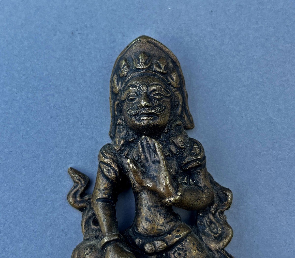 Bhima Bhīmasena Newari Népalais Bronze Hindou Bouddhiste Dieu Du Commerce Et De La Prospérité-photo-1