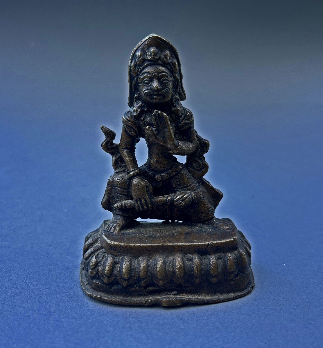 Bhima Bhīmasena Newari Népalais Bronze Hindou Bouddhiste Dieu Du Commerce Et De La Prospérité