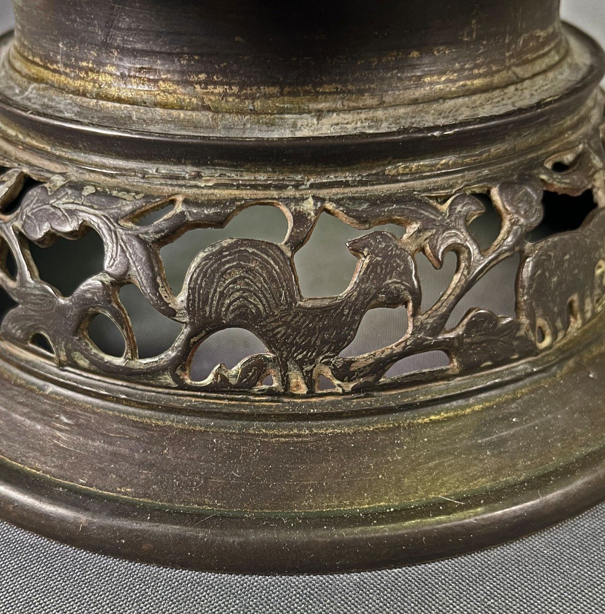 Tcharanos Or Tjarano Betel Pedestal Dish Antique Bronze Sumarta Sireh-photo-3