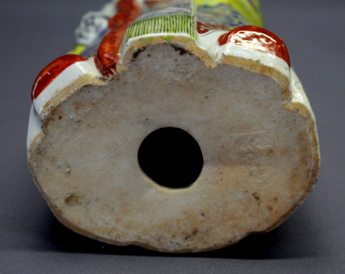 Large Antique Chinese Porcelain Shou Lao God Of Longevity Seal Mark-photo-7