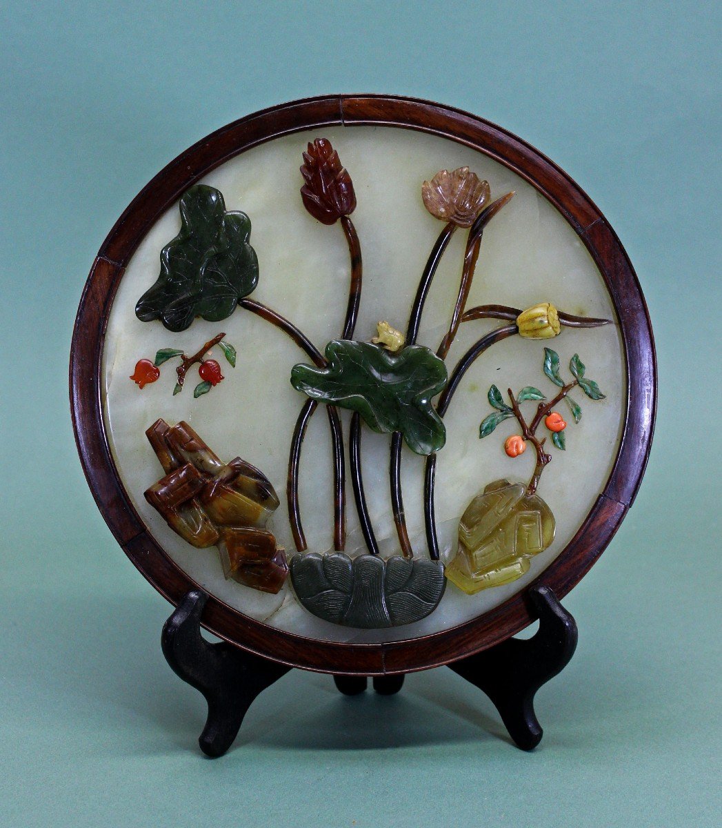 Antique Chinese Panel Jade Qing C19th