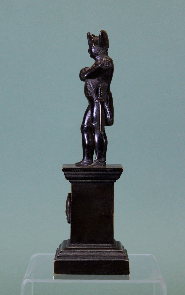 l'Empereur Napoléon Ier Statuette En Bronze XIXè Siècle-photo-2