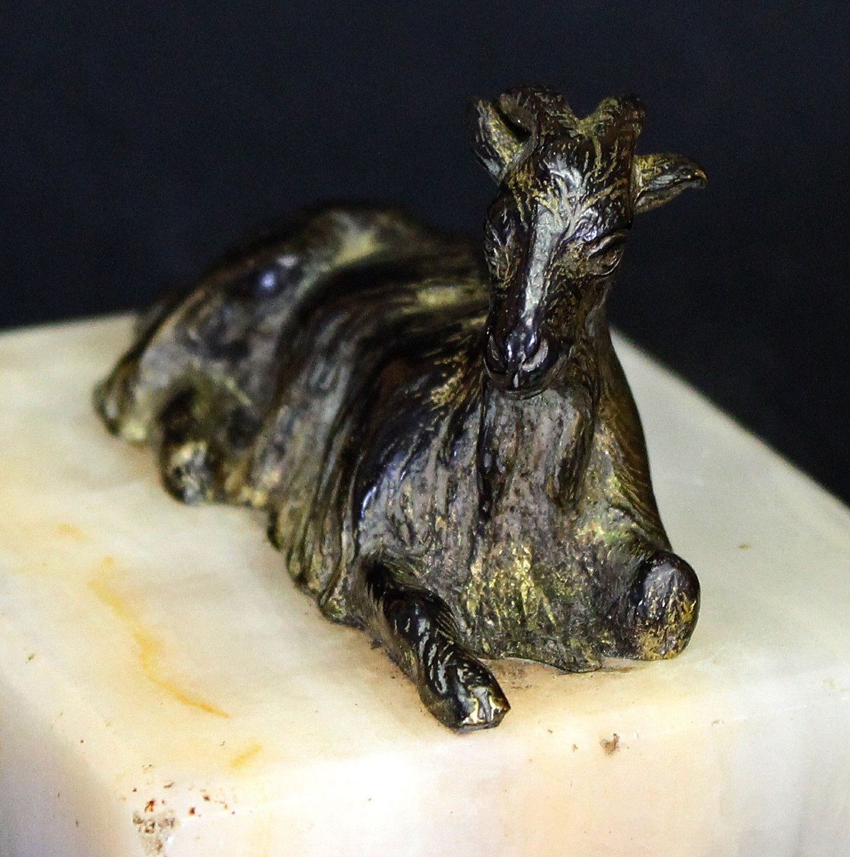  Bouc Animalier Sujet En Bronze-photo-2