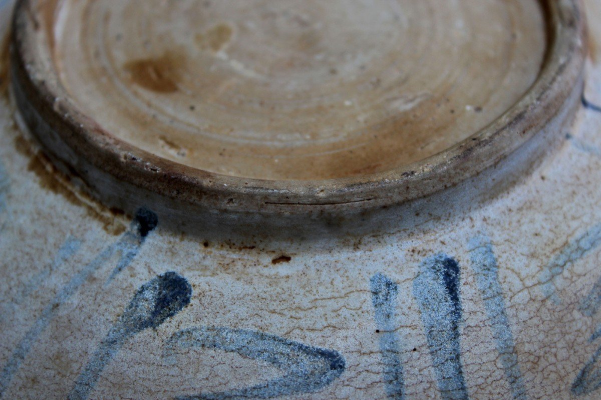 Antique Vietnamese Blue And White Porcelain Dish 15th Century-photo-1