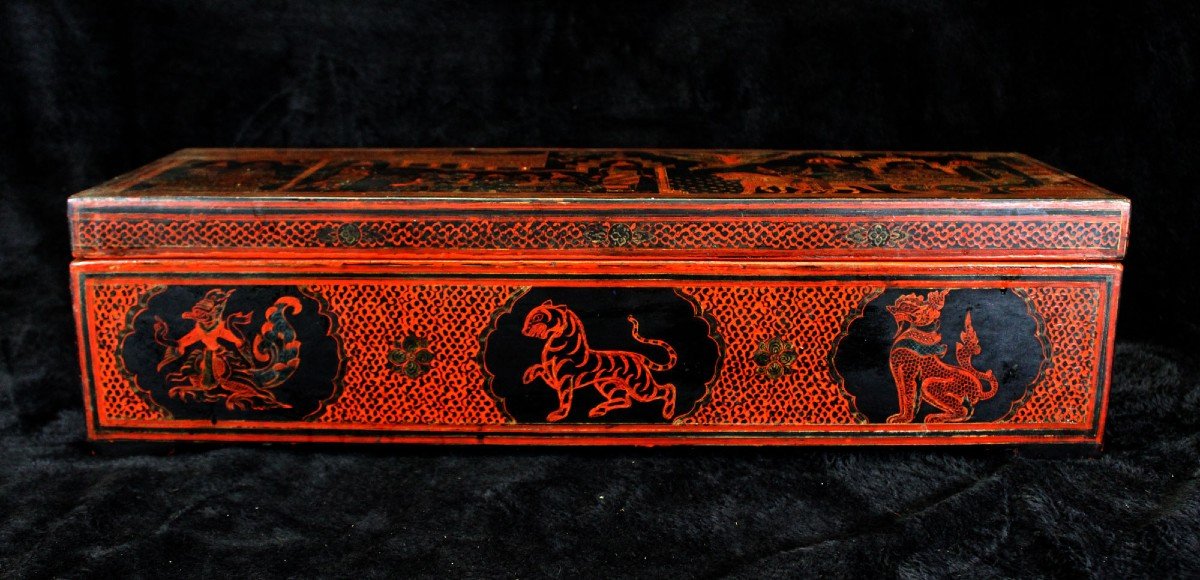 Collection De Laques Birmanes Anciennes. Betel. 11 Pce. Birmanie-photo-1