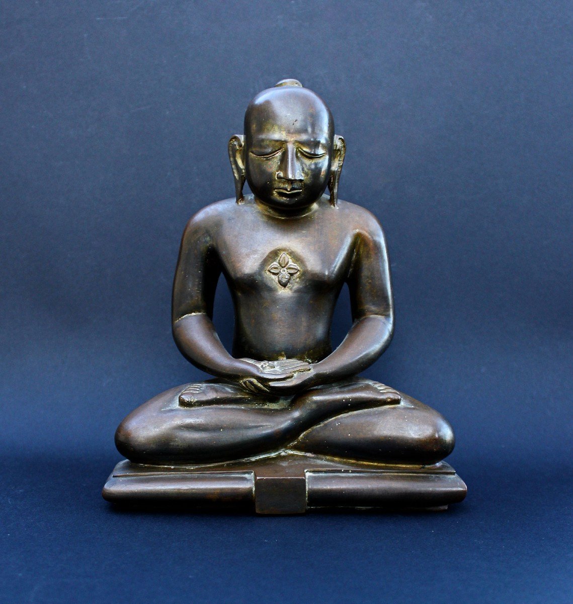 Antique Jain Tirthankara Bronze Indian Jainism 