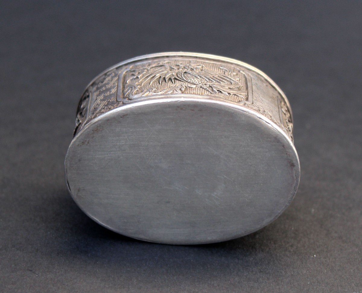 Antique Vietnamese Silver Betel Box From Vietnam -photo-4