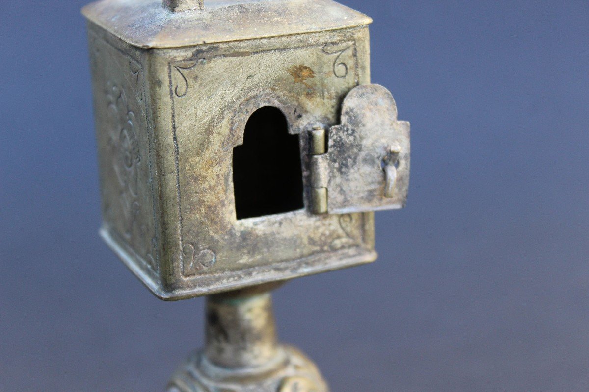 Tour à épices Antique Judaica Marque Du Fabricant 19e Siècle-photo-1