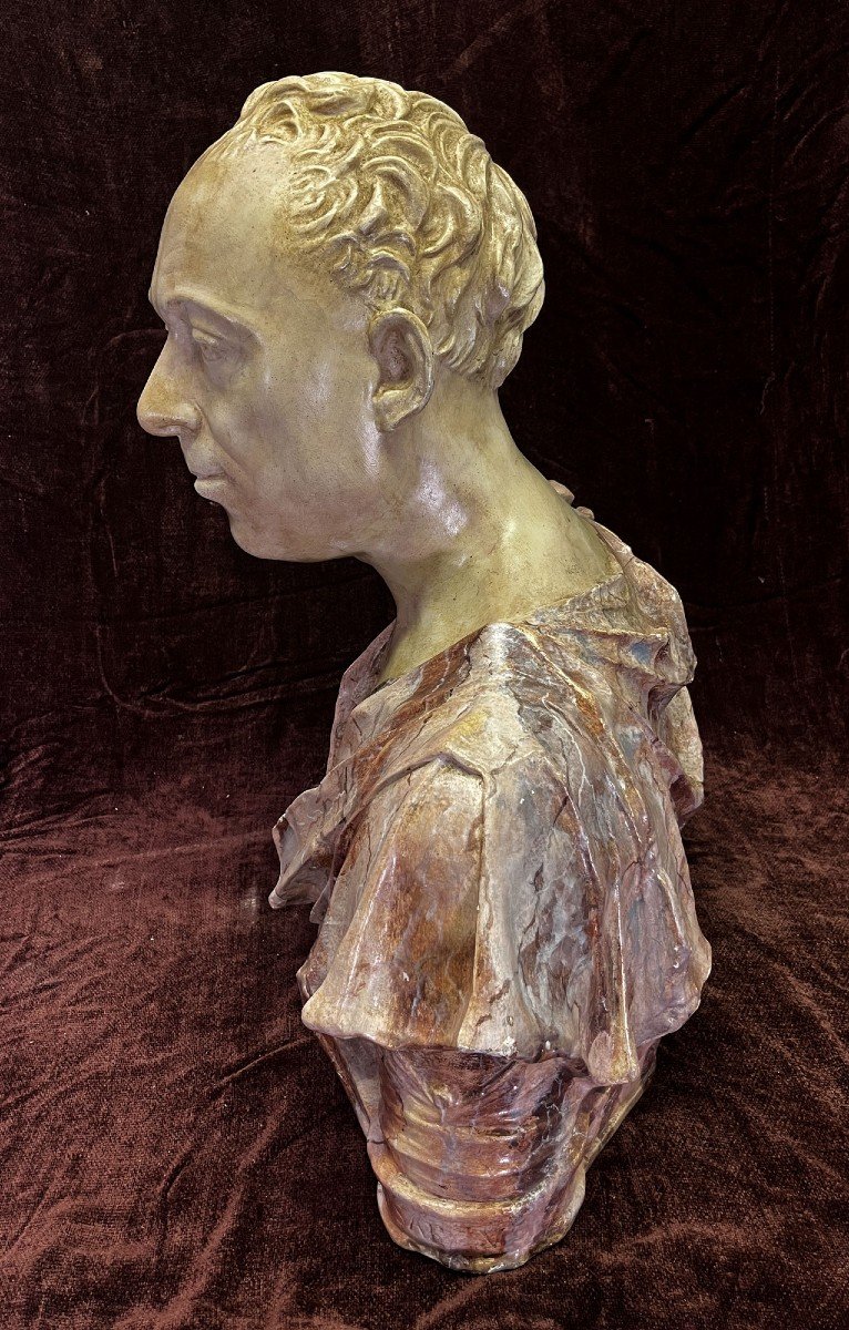 Plaster Bust Of Diotisalvi Neroni Italian Politician Medici Florence Louvre Renaissance -photo-1