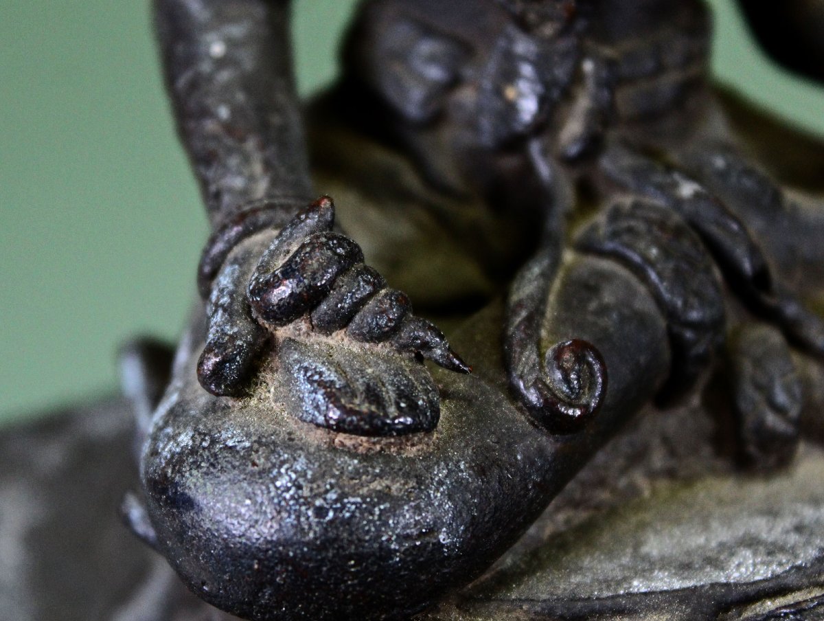 Bronze Bodhisattva Java, Indonesia Classical Period, 12th/13th Century-photo-5