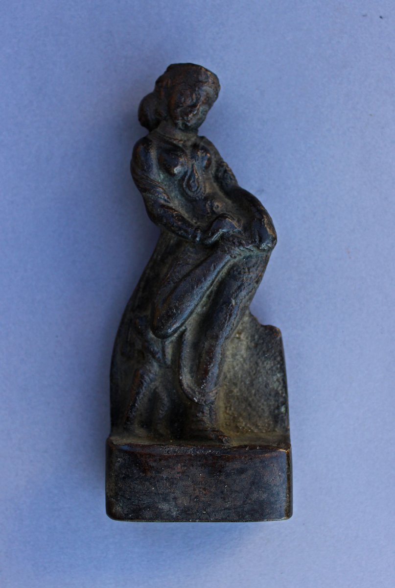 Pair Of Indian Bronzes Hindu Goddess Chola  9th To The 13th Century.-photo-3