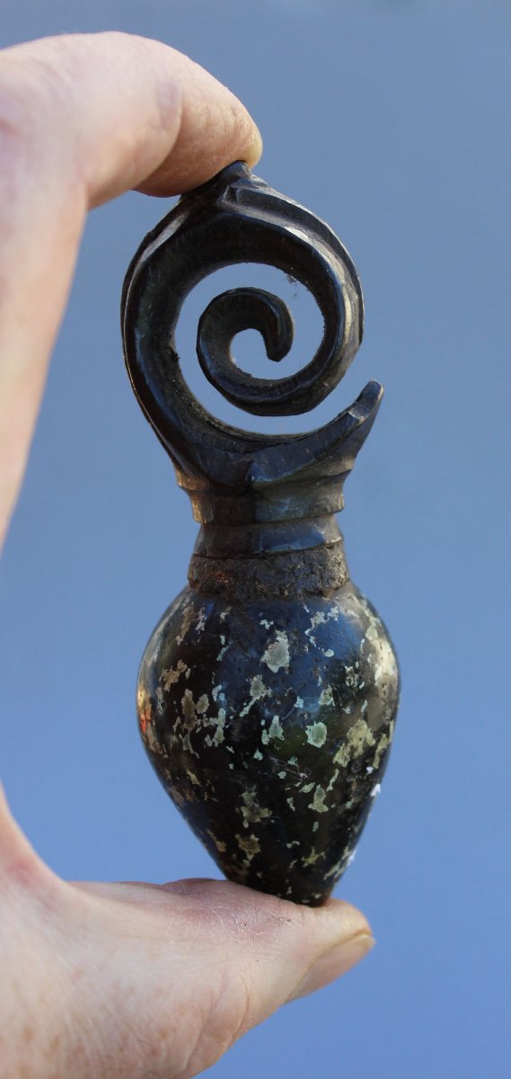 Two Dayak Ear Pendants Earings Kayan People, Borneo, Malaysia & Indonesia-photo-3