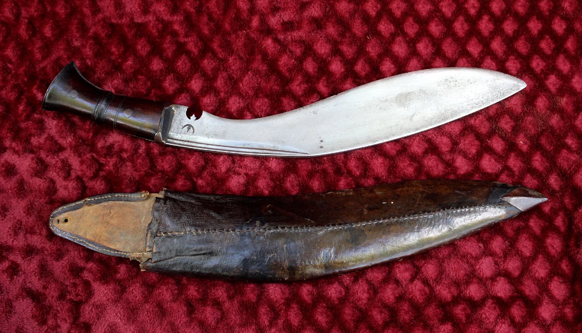 Belle Et Authentique Dague Kukri Khukuri Couteau Gurkha Népalais Ancienne-photo-2