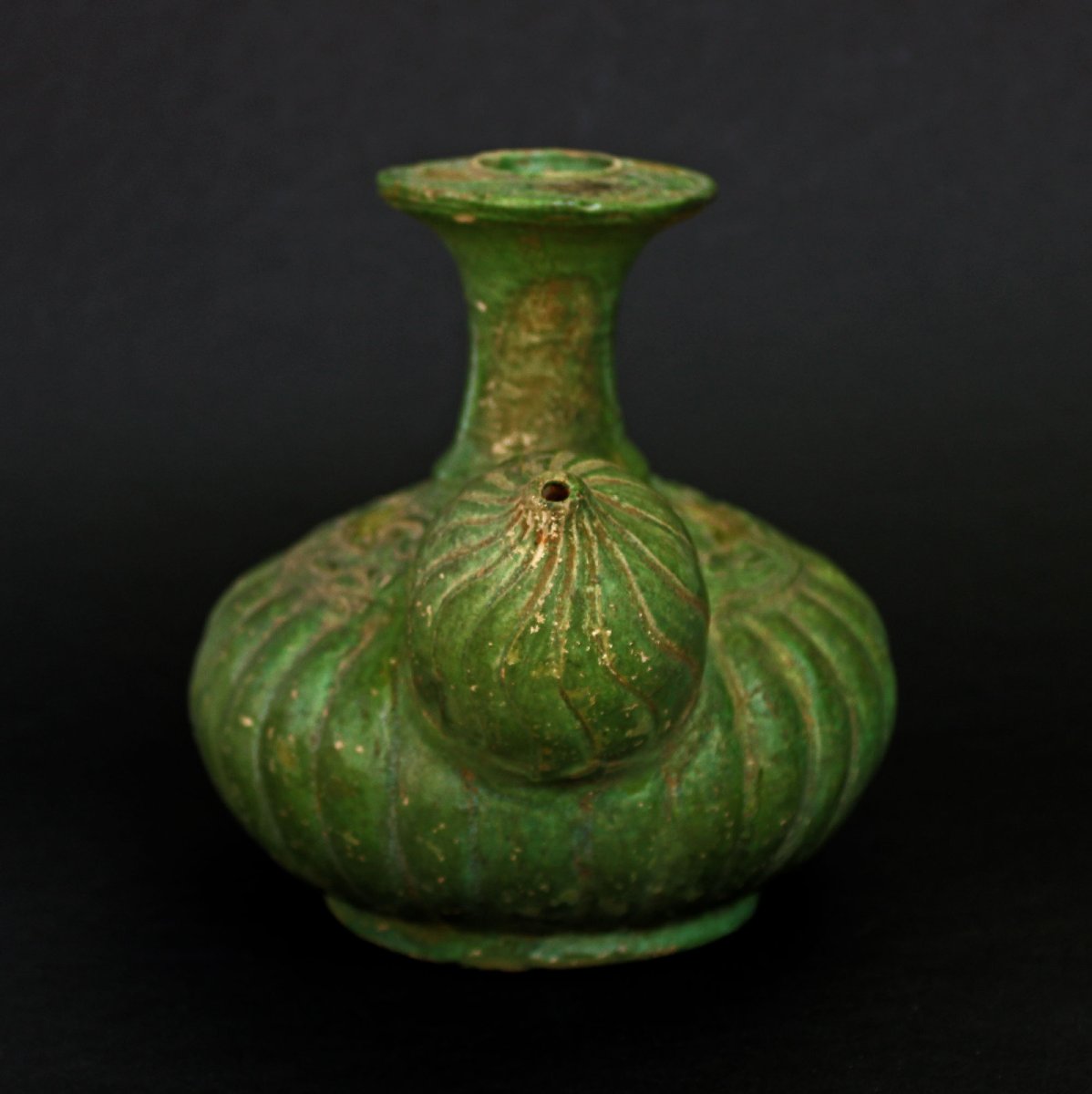 Céramique Chinoise Ancienne Kendi, sancai, époque Ming, XVIe Siècle-photo-2