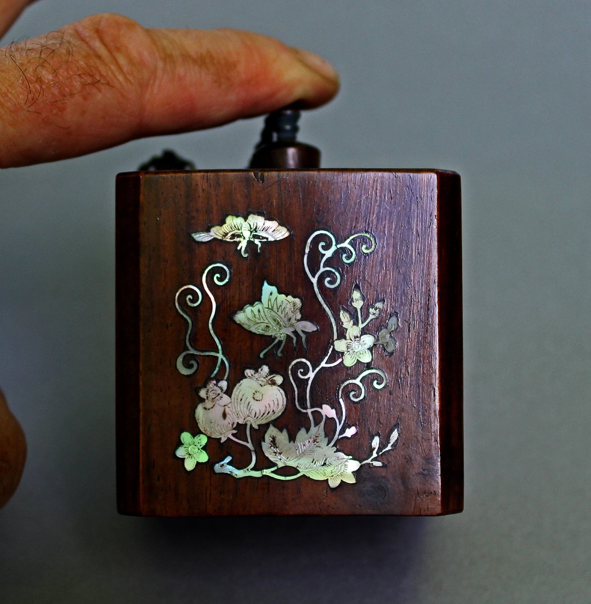 Rare Antique Vietnamese Inkwell Writing Set-photo-4