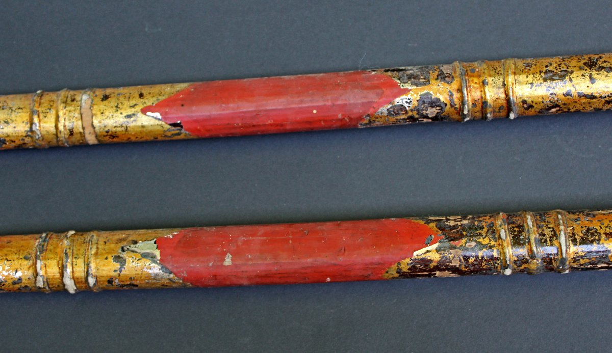 Ceremonial Gươm Truòng Vietnamese Double-handled Saber Sword Nguyen Dynasty Vietnam-photo-1