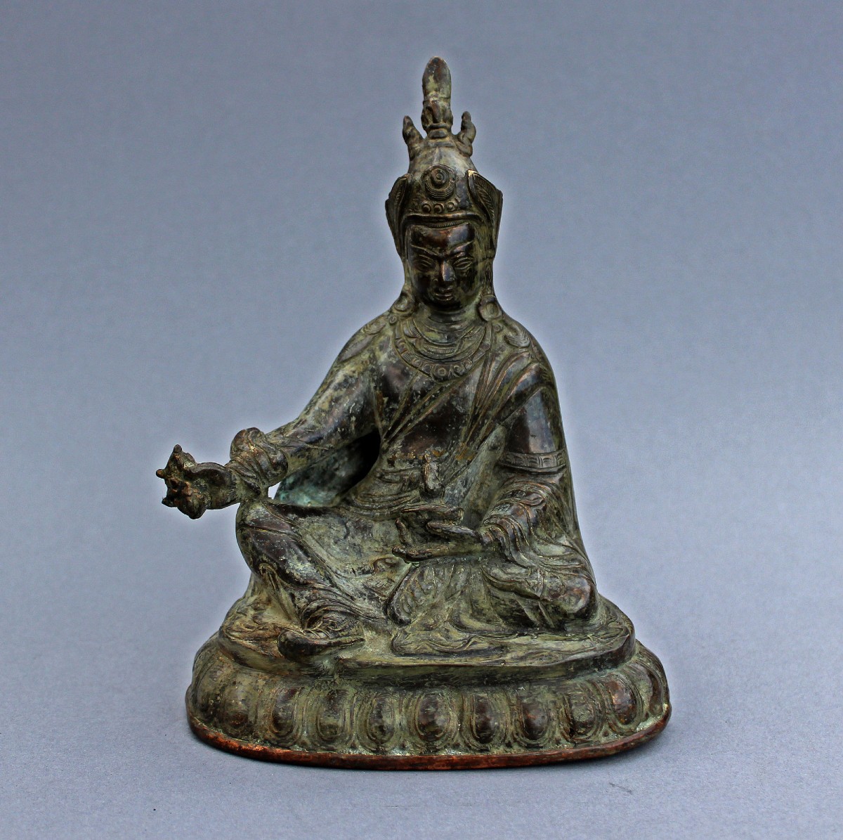 Padmasambhava Guru Rinpoche Antique Tibetan Bronze. Tibet. Buddhist. Buddha.