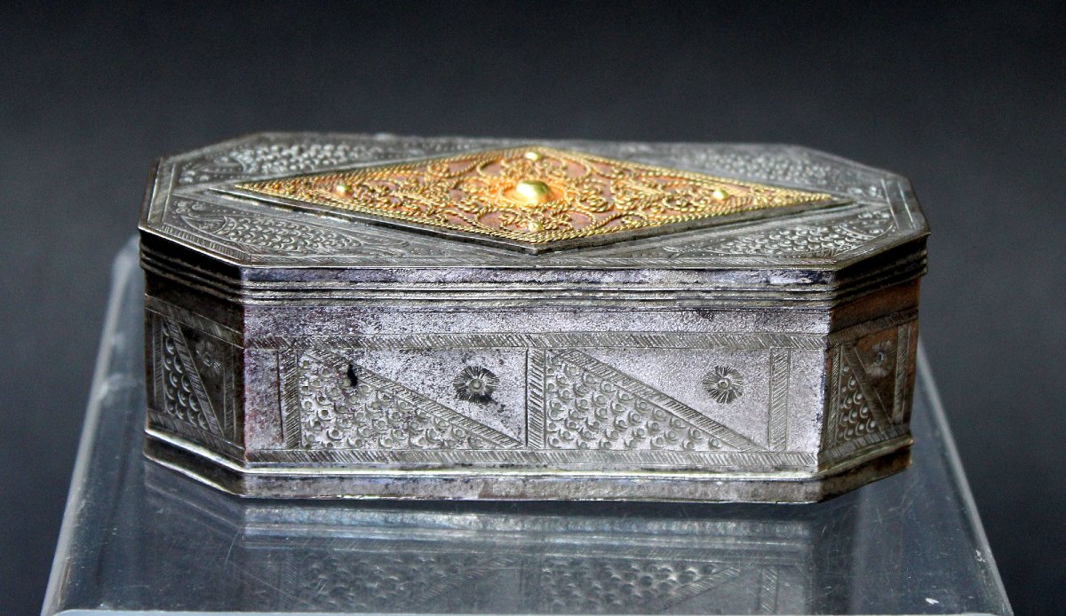 Antique Betel - Tobacco Box Sumatra Indonesia C19th Dutch Colonial-photo-2