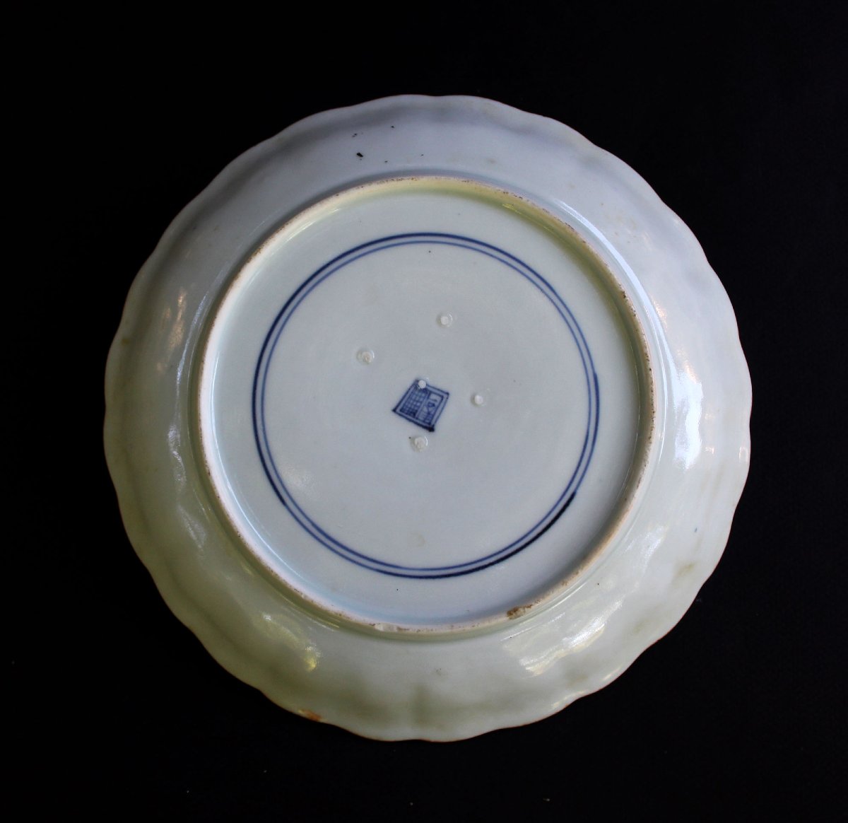 Antique Japanese Porcelain Dish From The Edo Period Arita / Imari Chinese Style-photo-4