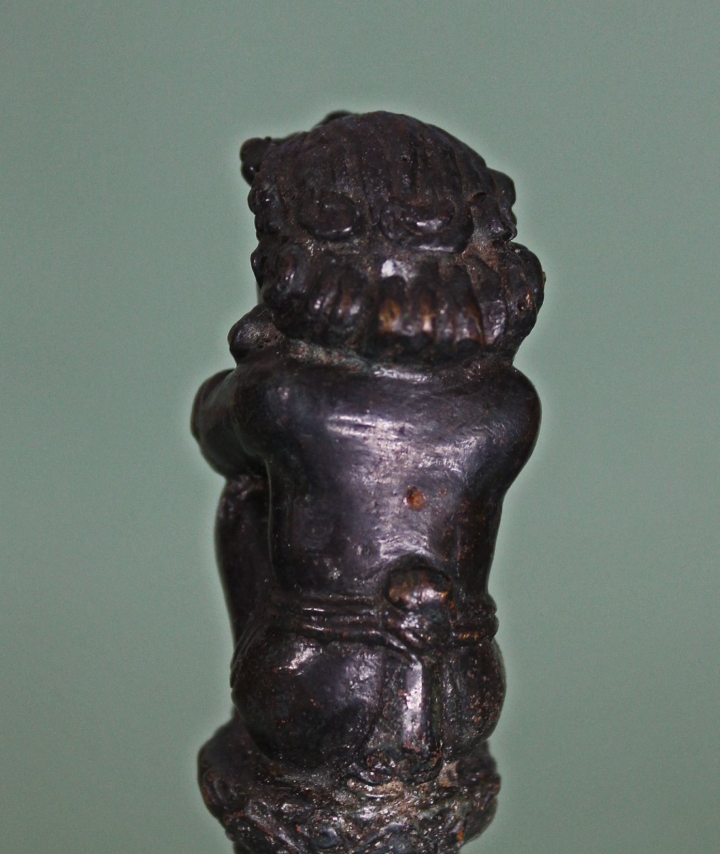 Cloche Rituelle Bouddhique en Bronze Khmer, Datée E.B. 2397 / A.D. 1854, Cambodge, XIXe siècle-photo-4