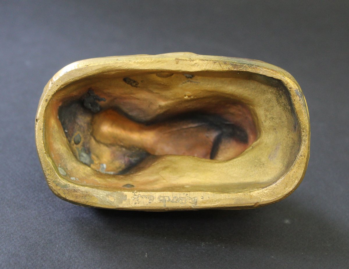 Bronze doré érotique – Groupe de deux amantes, fin XIXe siècle-photo-1