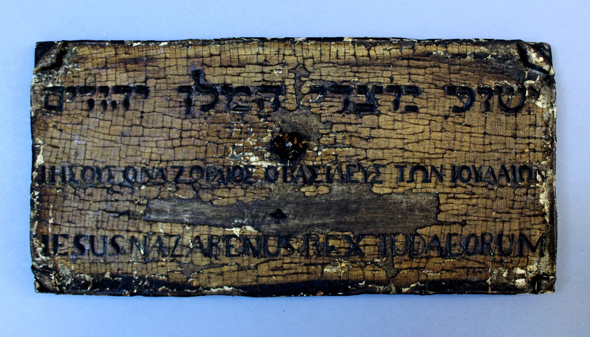 Titulus Crucis Jesus Of Nazareth King Of Jews” , C19th  Sacred Christian Crucifixion Reliquary