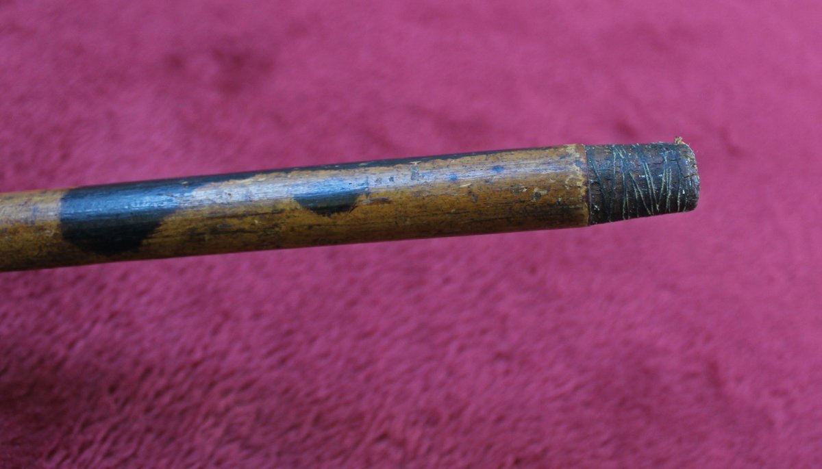 Antique Bronze Dog & Horse Head Walking Cane, Fox Hunting Theme, C19th-photo-2