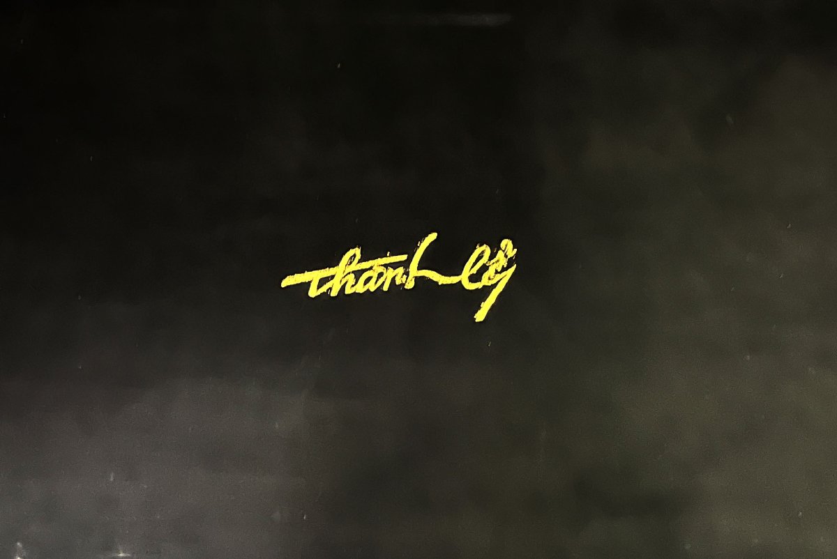 Plateau en laque vietnamienne par Thanh Le, « Paysage Auspicieux », 56,5 × 40,3 cm, milieu XXe -photo-3