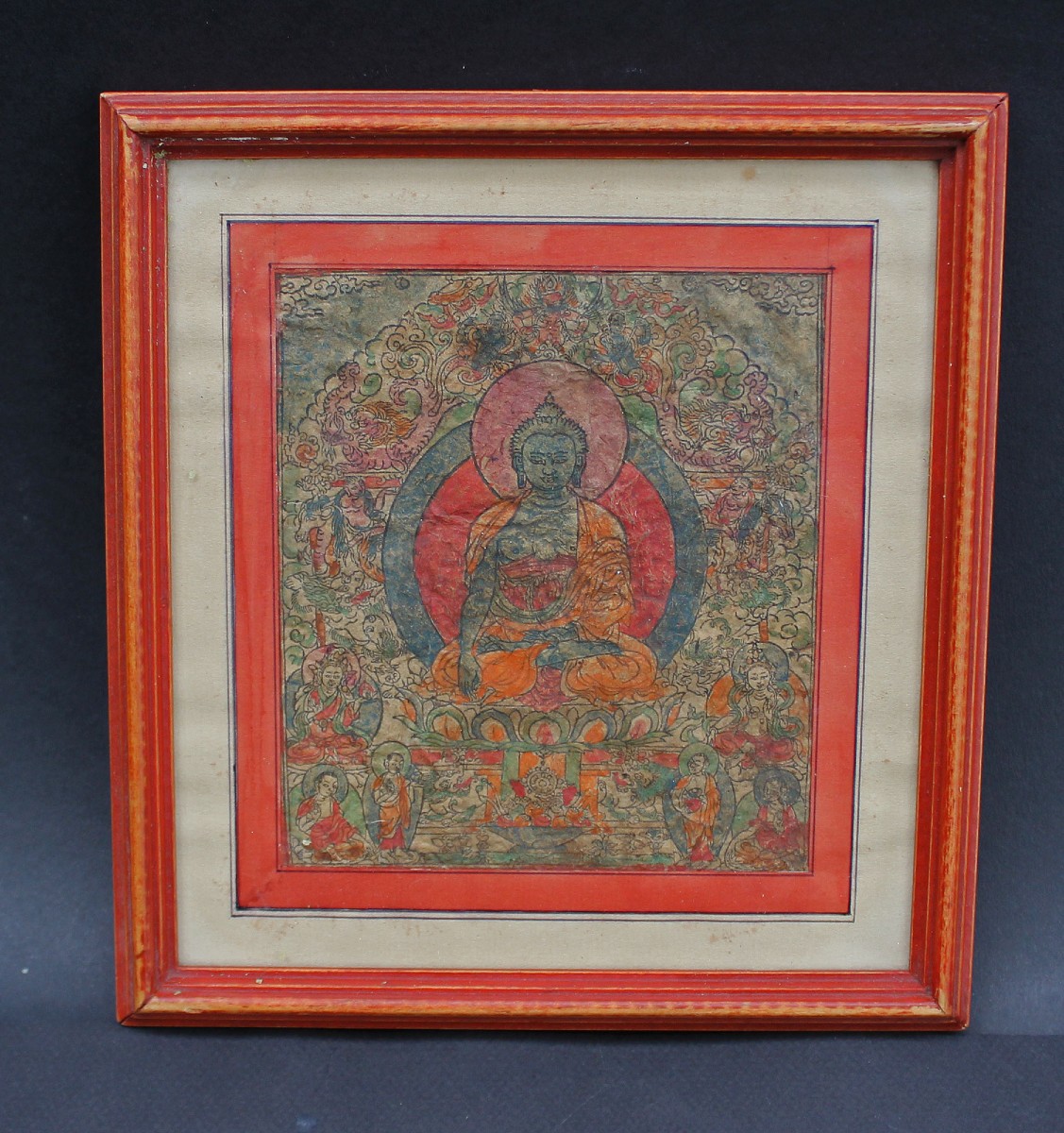 Antique Tibetan Thangka Of Shakyamuni Buddha, 19th / 20th Century