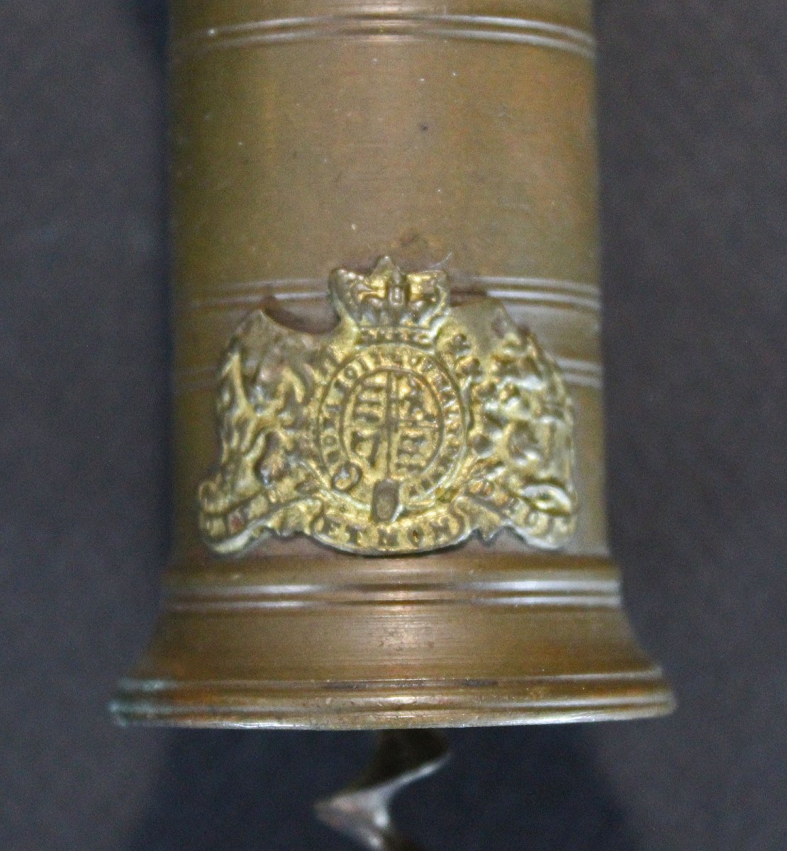 Victorian English Brass-barrel Corkscrew With Bone Handle & Brush, C19th-photo-2