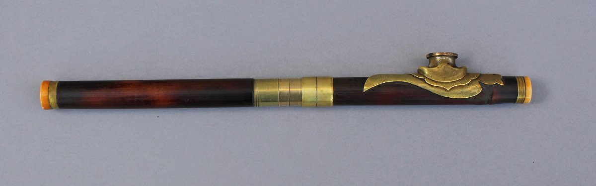Pipe à Opium de Voyage Chinoise Ancienne-photo-2