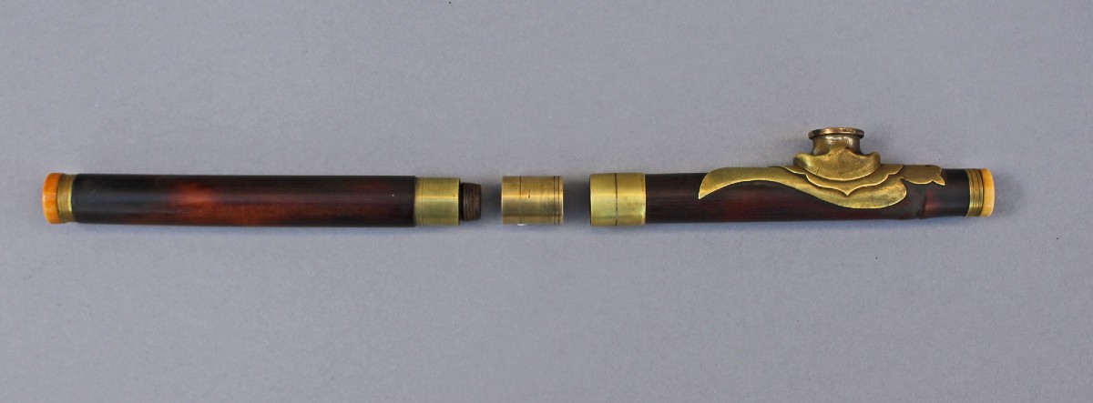 Pipe à Opium de Voyage Chinoise Ancienne