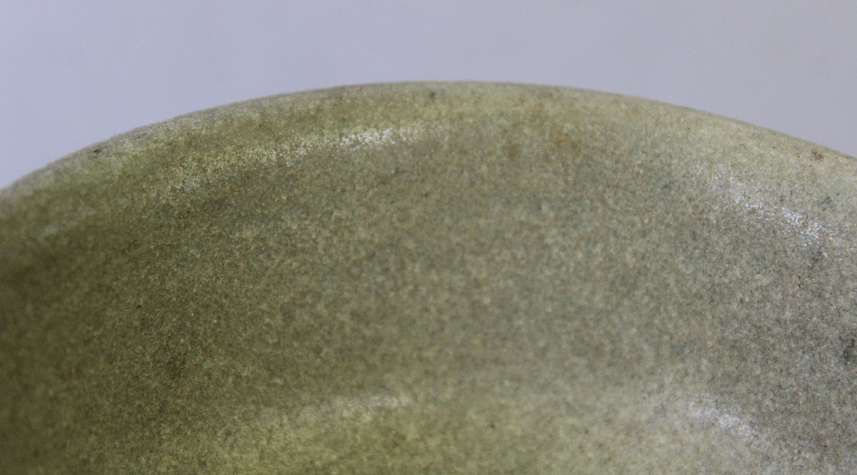 Antique Sukhothai Glazed Ceramic Bowl 14th - 16th Century-photo-4