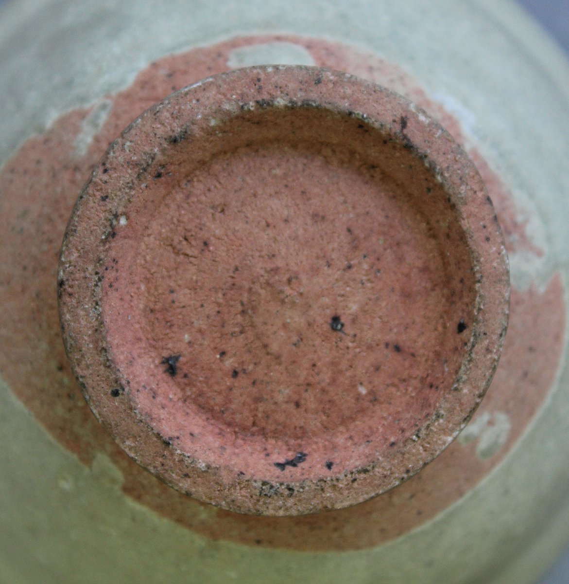 Antique Sukhothai Glazed Ceramic Bowl 14th - 16th Century-photo-3