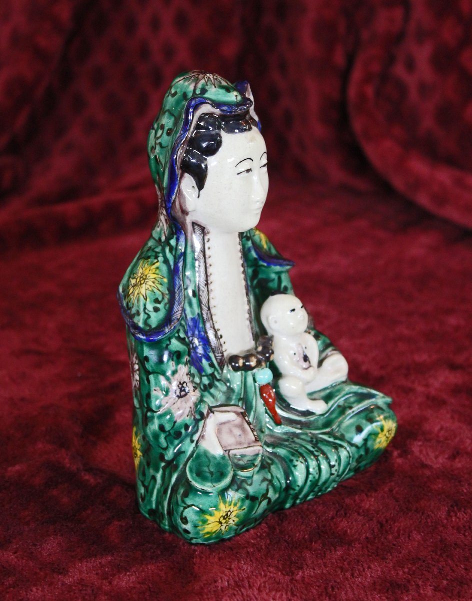 Chinese Guanyin Porcelain Jingdezhen Fertility, Safe Pregnancy & Children In Good Health-photo-4