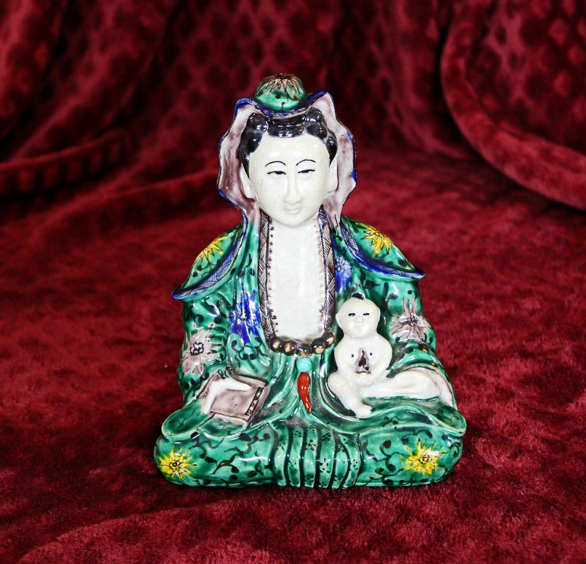 Chinese Guanyin Porcelain Jingdezhen Fertility, Safe Pregnancy & Children In Good Health