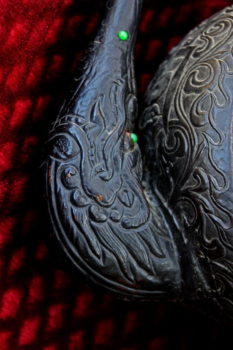 Massive Antique Tibetan Ritual Ewer With Avalokiteshvara (chenrezig), Buddhist Temple, C19th-photo-4