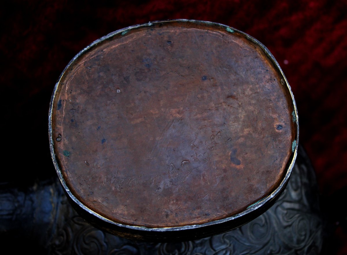 Massive Antique Tibetan Ritual Ewer With Avalokiteshvara (chenrezig), Buddhist Temple, C19th-photo-8