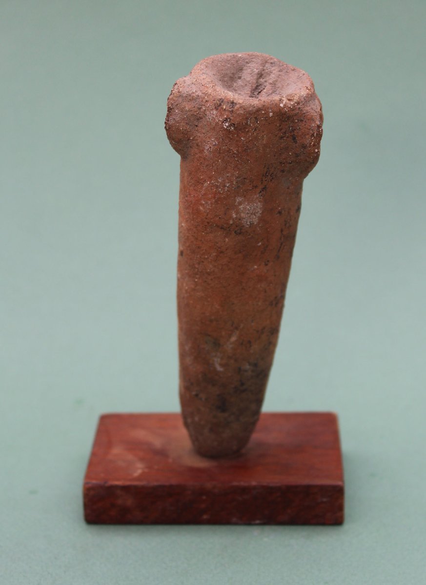 Tête Africaine Ancienne En Terre Cuite, Culture Koma, Ghana, XIIIe–XVIIIe Siècle, Art Tribal-photo-3