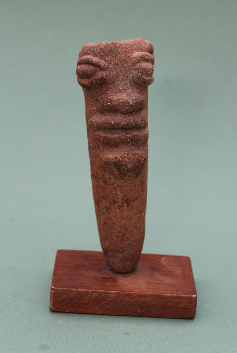 Tête Africaine Ancienne En Terre Cuite, Culture Koma, Ghana, XIIIe–XVIIIe Siècle, Art Tribal