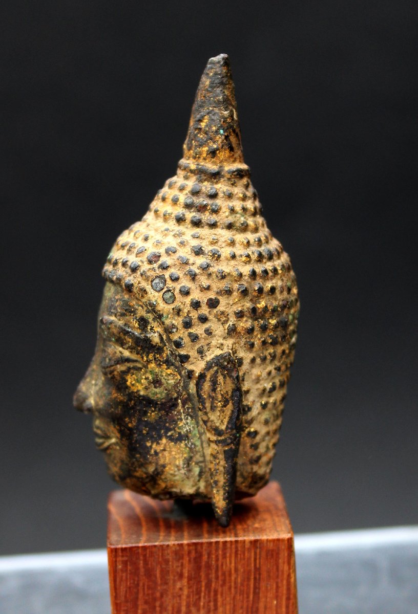 Tête De Bouddha En Bronze, Période Ayutthaya, Thaïlande, XVe–XVIe Siècle  -photo-2