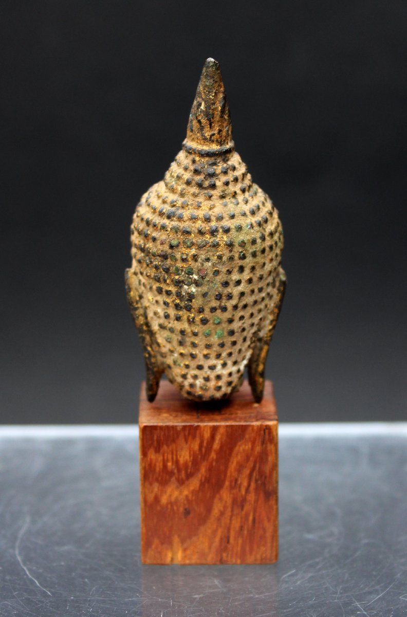 Tête De Bouddha En Bronze, Période Ayutthaya, Thaïlande, XVe–XVIe Siècle  -photo-3