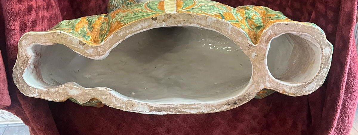 Important Buste Italien Cantagalli En Faïence De Florence, Dame Renaissance, XIXe-photo-4