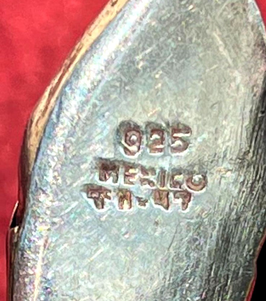 Vintage Tane Mexico Sterling Silver & Black Onyx Snake Bracelet, Acapulco 1997-photo-1