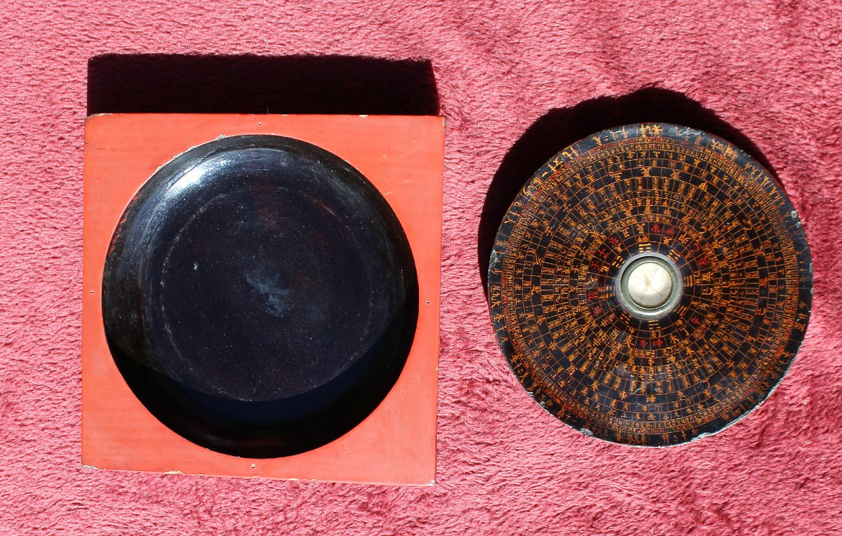 Antique Chinese Luopan Feng Shui Compass, XIng Tai Ji, XIngning, Late 19th C-photo-3