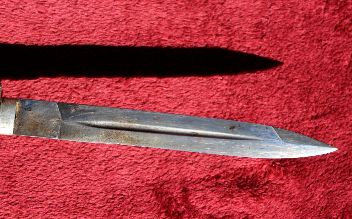 Dague Ancienne Bhoutanaise ou Tibétaine en Argent Ashtamangala et Dragons, XIXe Siècle-photo-6