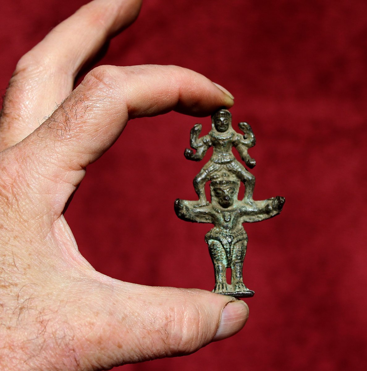 Vishnu Sur Garuda Khmer Ancien En Bronze, Angkor Wat, XIIe Siècle-photo-4