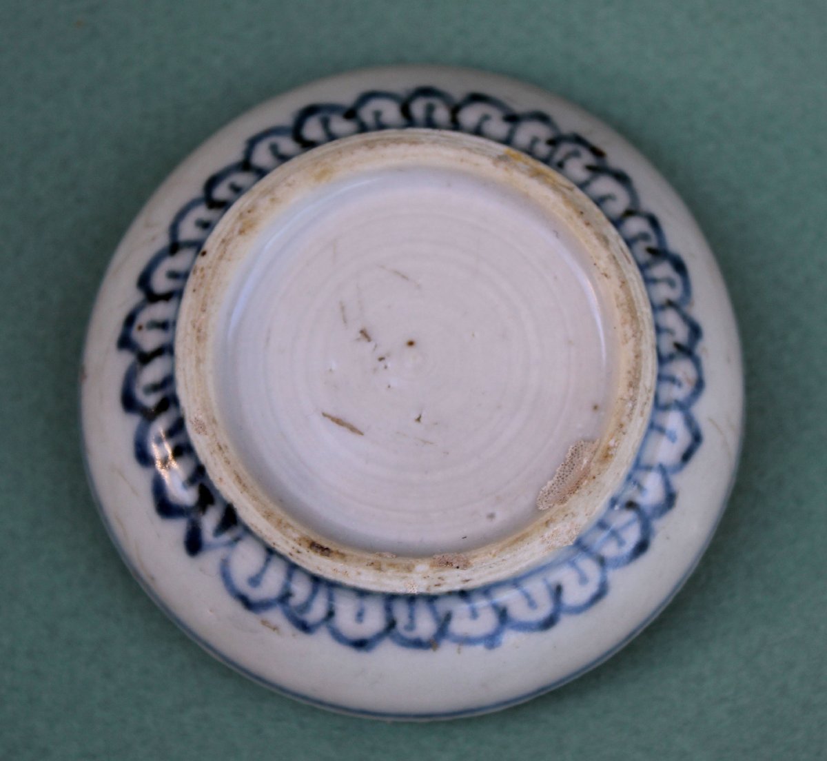 Boîte à Pâte à Sceau porcelaine Chinoise Ancienne Bleu et Blanc, Épave Ca Mau, Yongzheng-photo-4