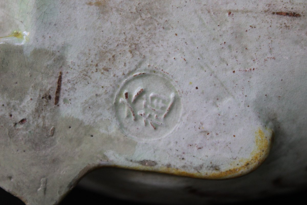 Antique Japanese Ceramic Goose Covered Vessel, Meiji Period, 19th Century-photo-2