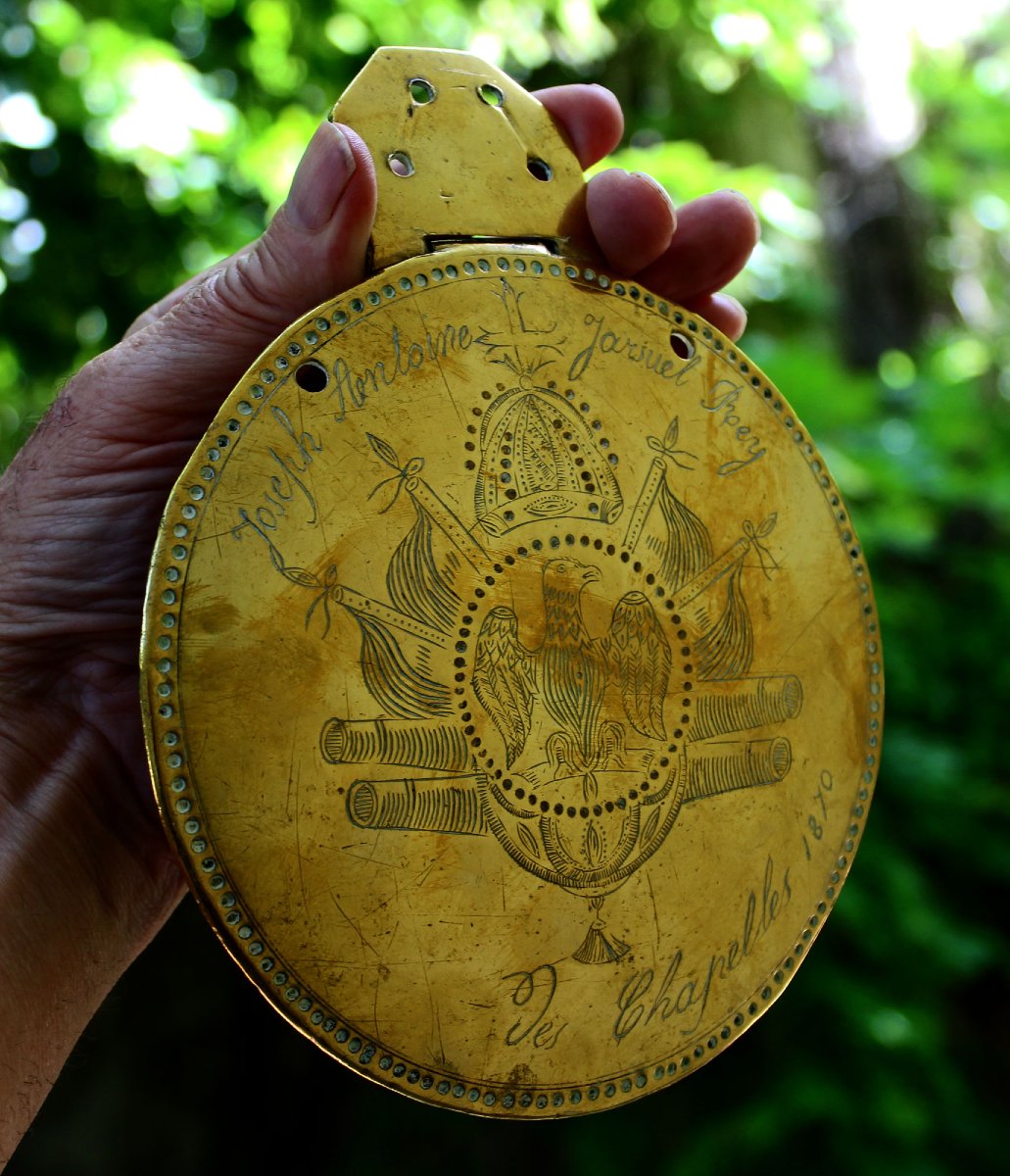 Plaque Muletière De Savoie, Joseph Antoine Jarsuel Rey, Les Chapelles 1870-photo-2